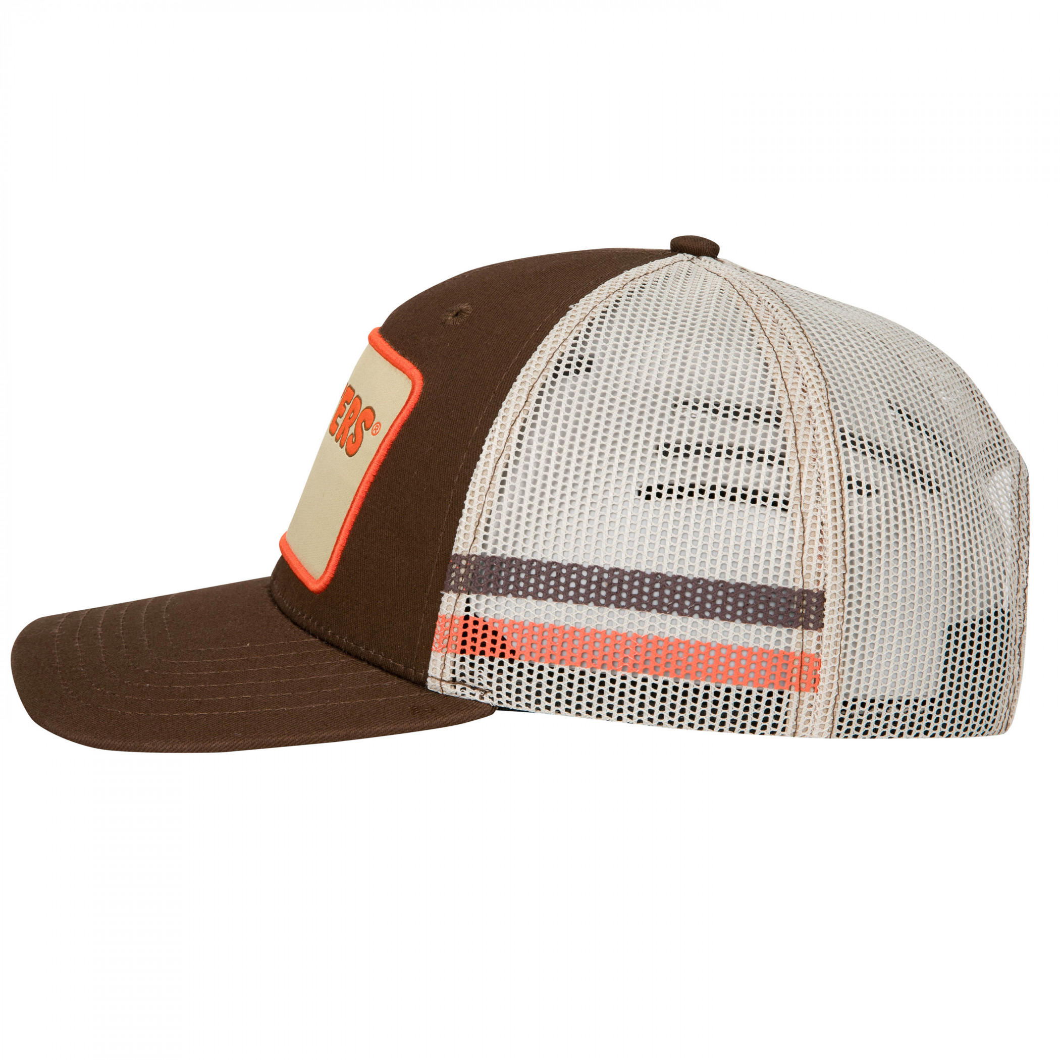 Hooters Logo Retro Stripe Mesh Trucker Hat
